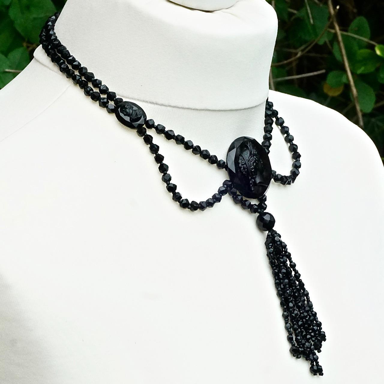 jet bead necklace