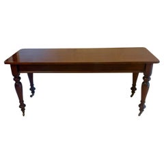 Antique Victorian Figured Mahogany Hall Console Table