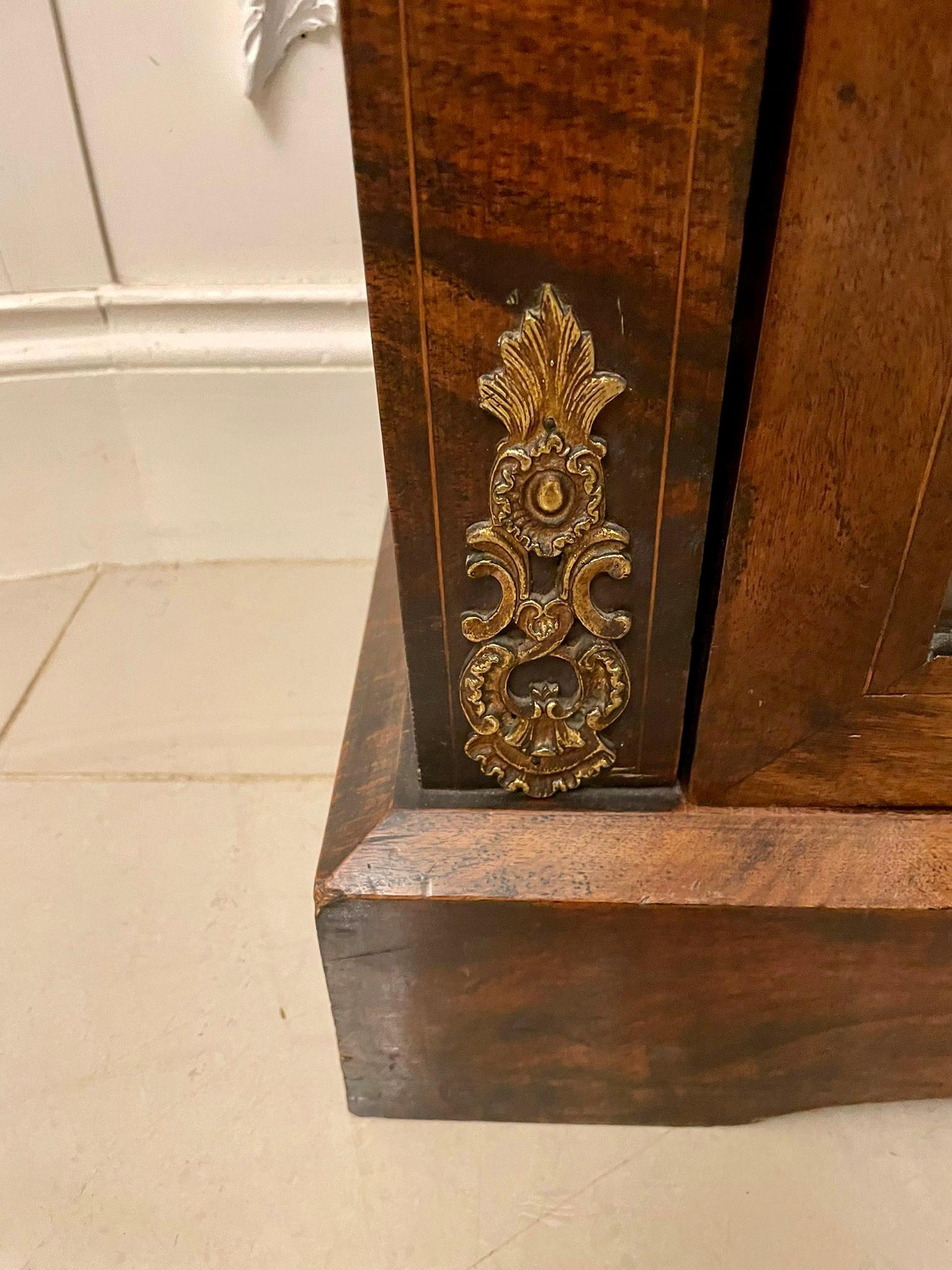 Antique Victorian Figured Walnut Inlaid Display Cabinet  6