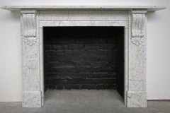 Antique Victorian Fireplace Surround in Carrara Marble