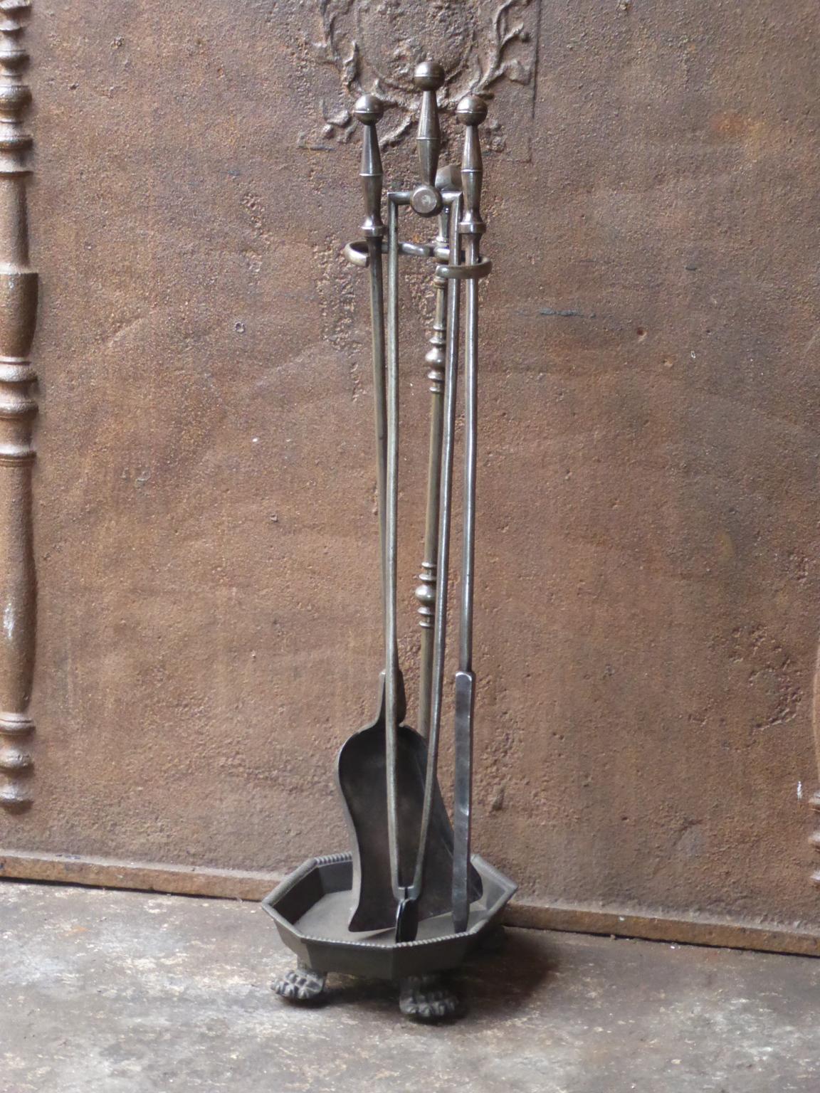 British Antique Victorian Fireplace Tools or Fire Tools, 19th Century