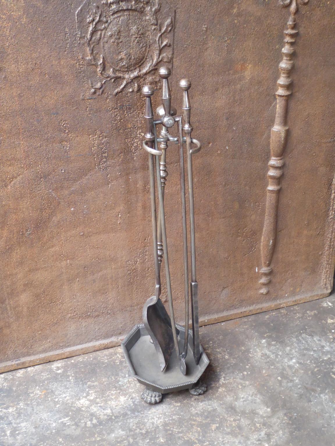 Cast Antique Victorian Fireplace Tools or Fire Tools, 19th Century