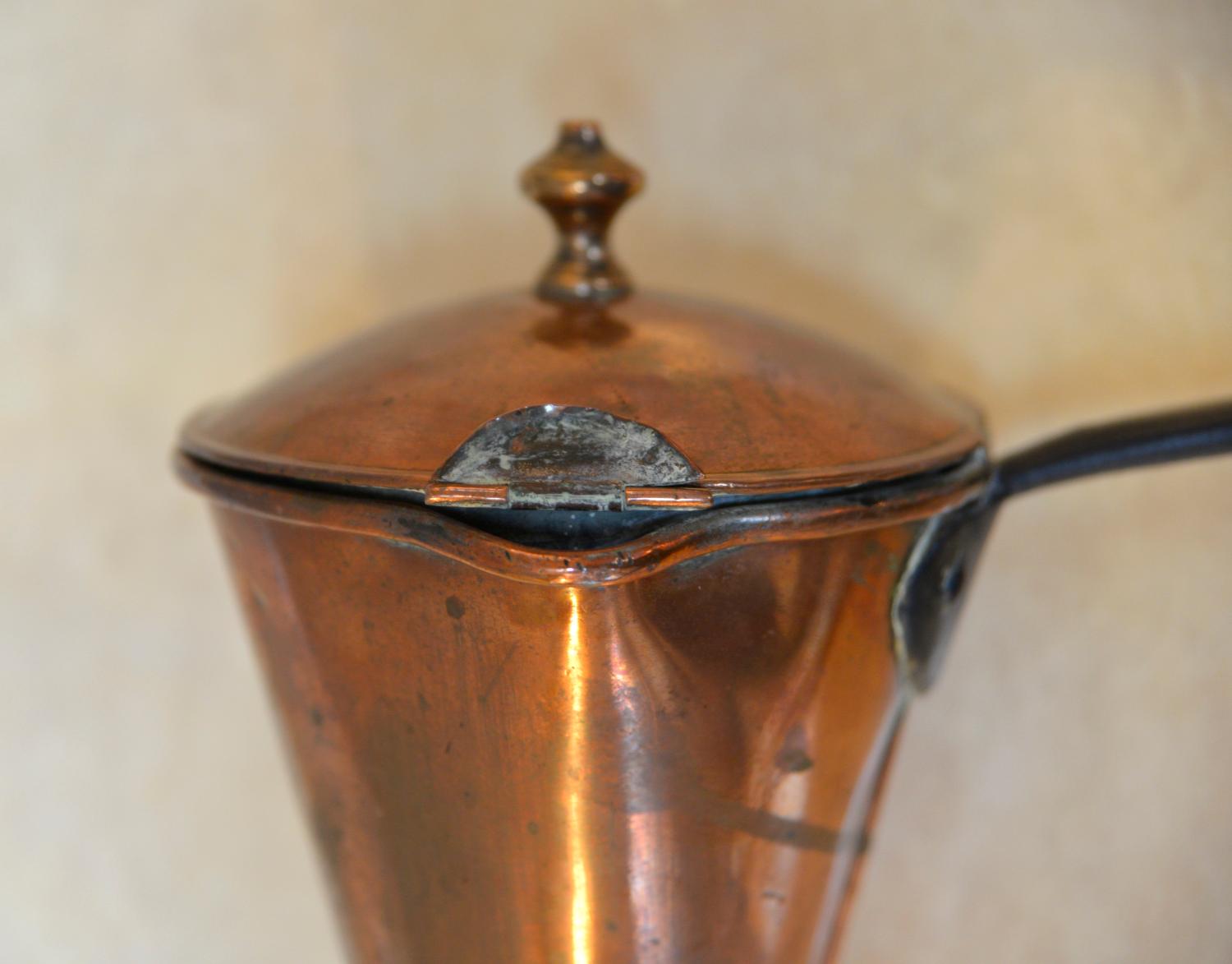 19th Century Antique Victorian Fireside Kitchen Cone Copper Ale Warmer Cider Muller English For Sale