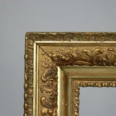 Antique Victorian First Finish Giltwood Painting Frame, c 1890