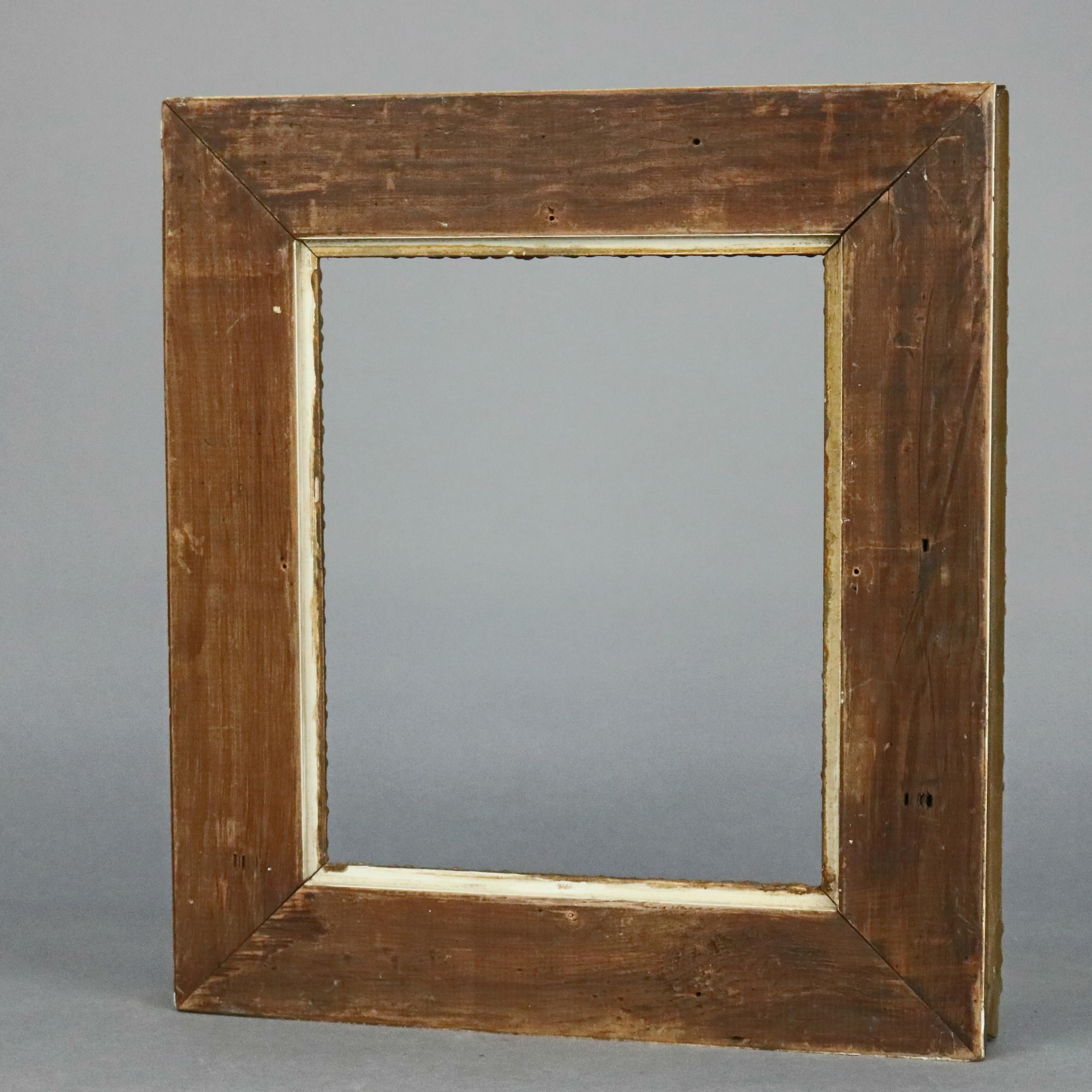 19th Century Antique Victorian First Finish Giltwood Painting Frame, c 1890