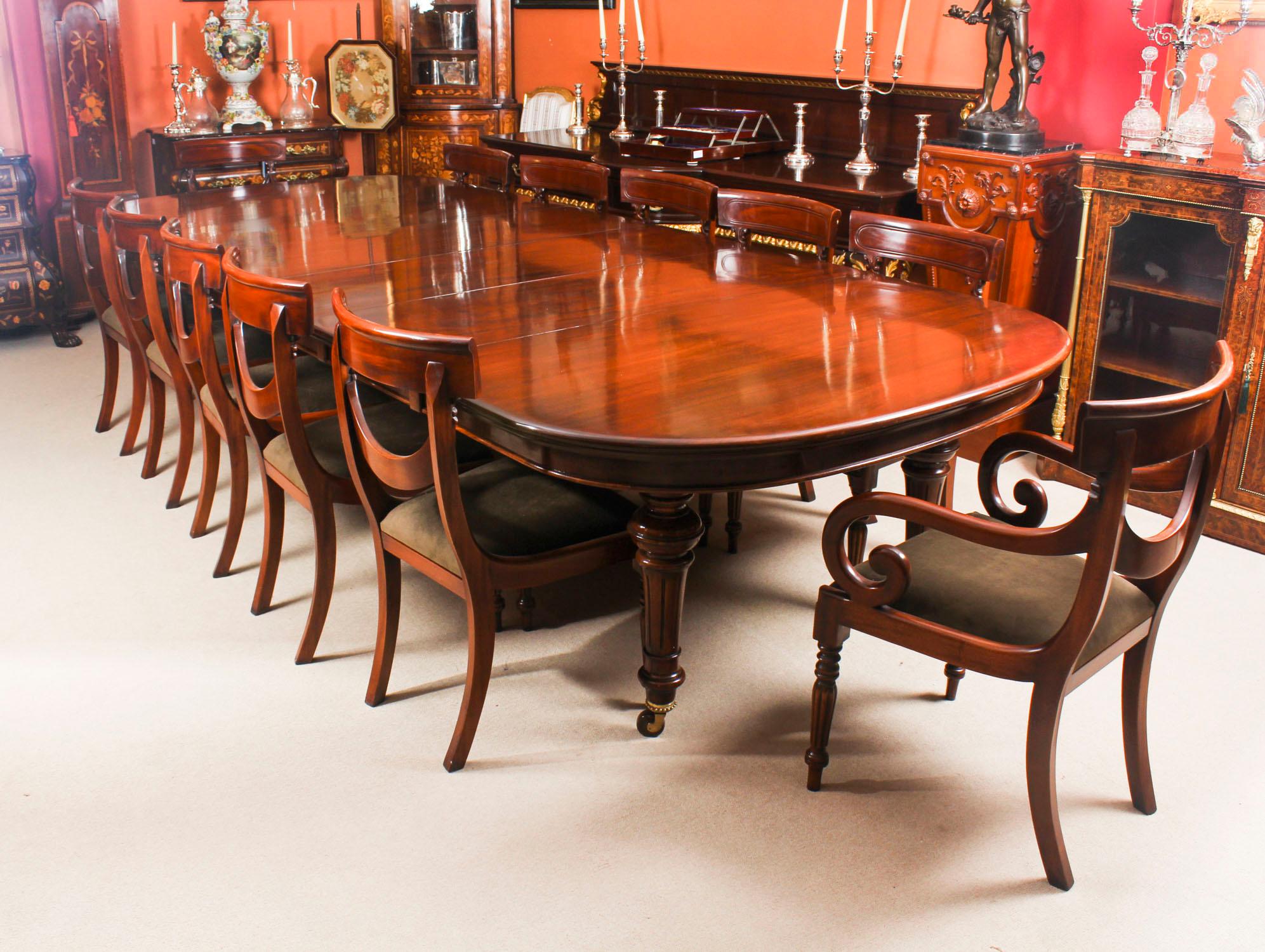 Antique Victorian Flame Mahogany D End Extending Dining Table, 19th Century In Excellent Condition In London, GB