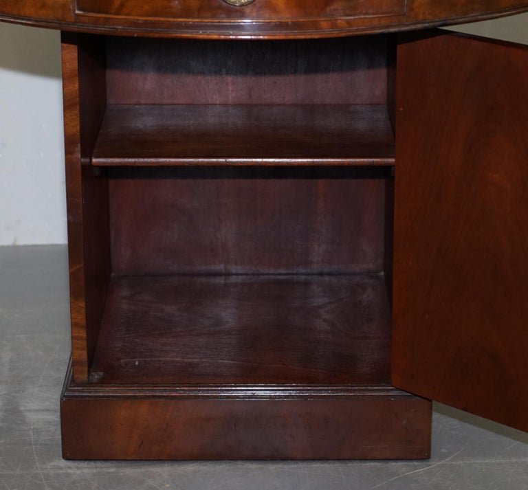 Antique Victorian Flamed Hardwood Revolving Rent Drum Table Brown ...