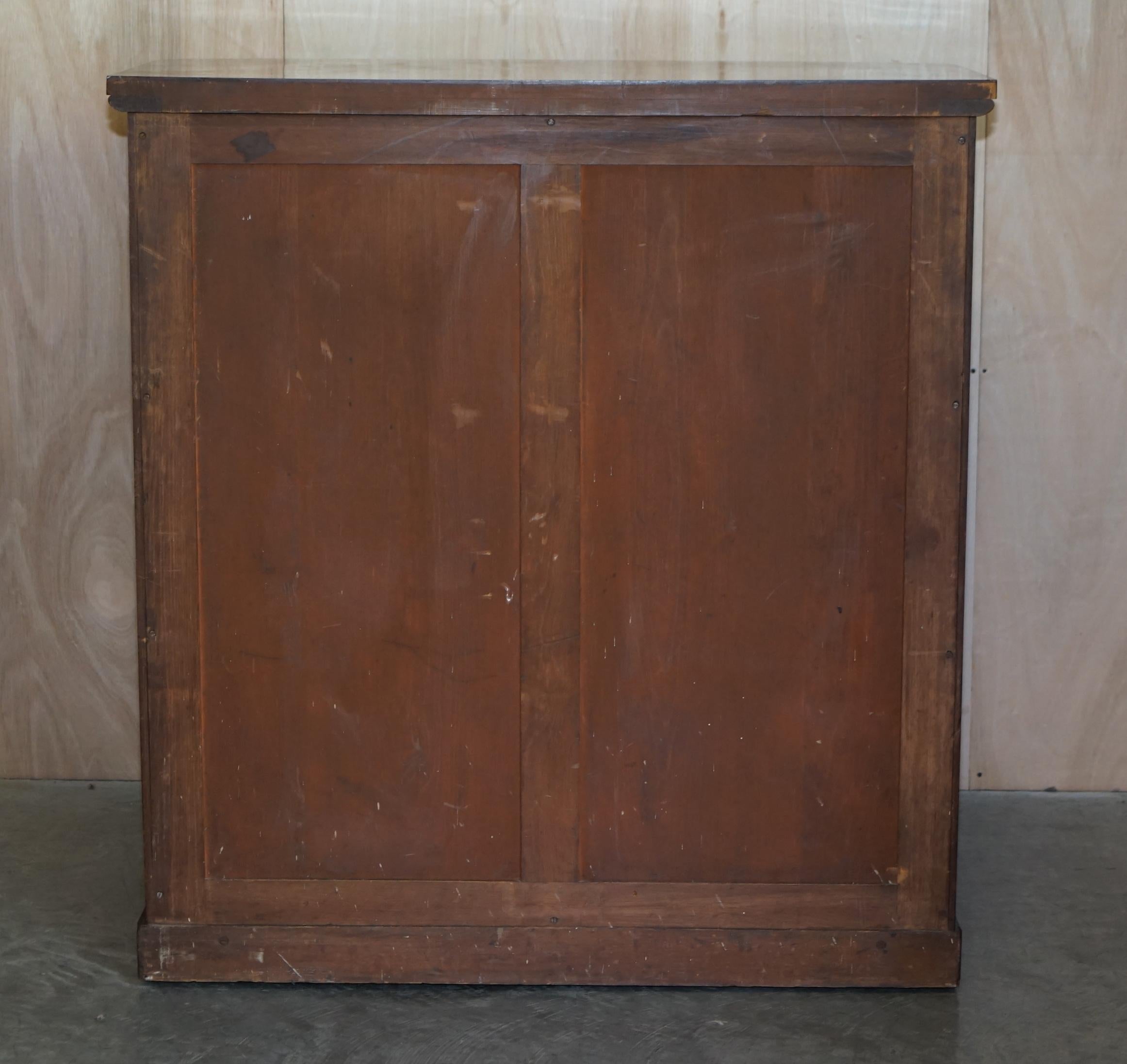 Antique Victorian Flamed Hardwood Two over Four Chest of Drawers Timber Patina For Sale 7