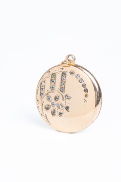 Antique Victorian Floral Locket Pendant