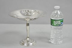 Antique Victorian Floral Repousse WMA Rogers Silver Plated Footed Compote Dish