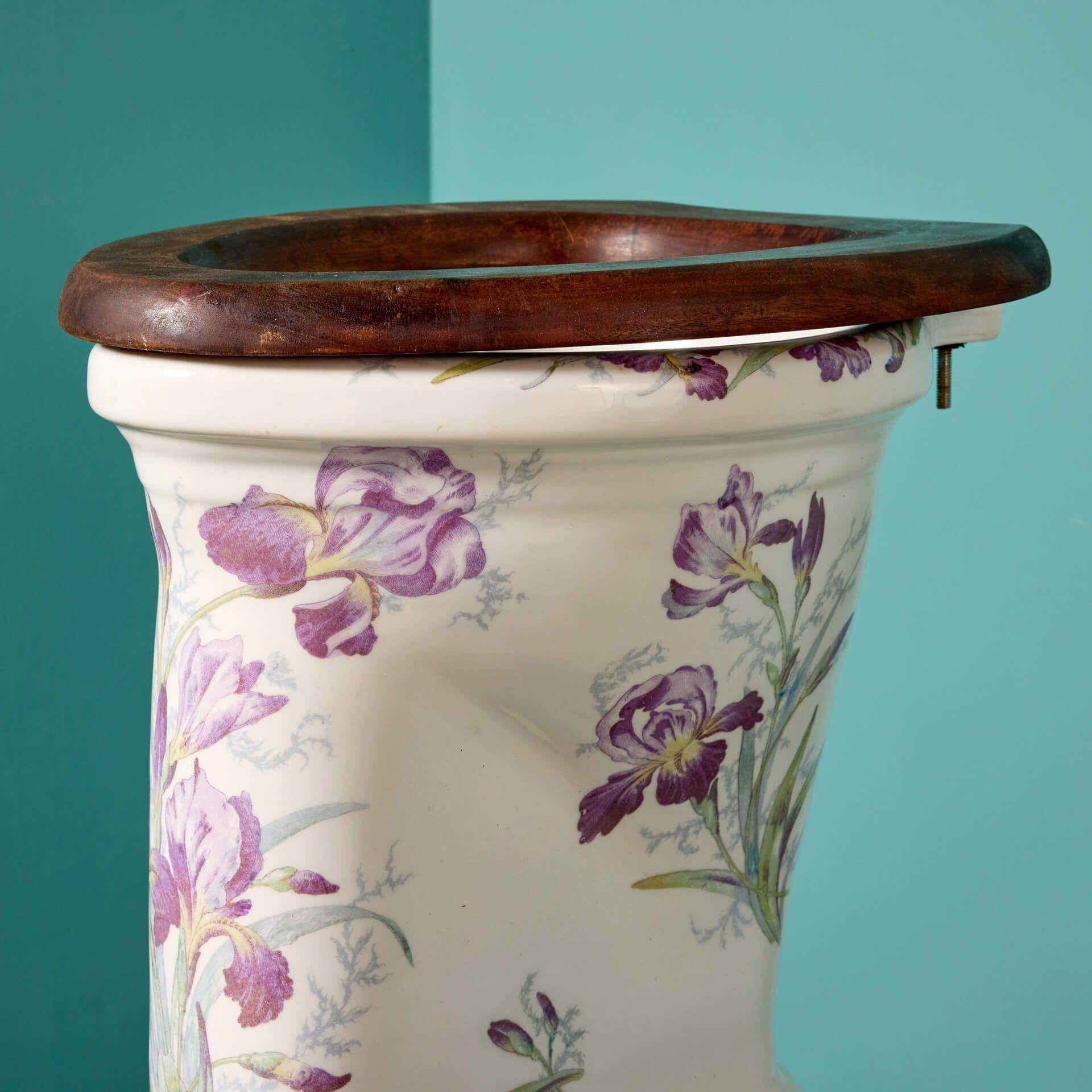 victorian painted toilet