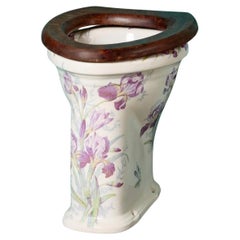 Used Victorian Floral Toilet