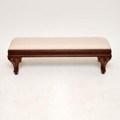 Tabouret de pied victorien antique