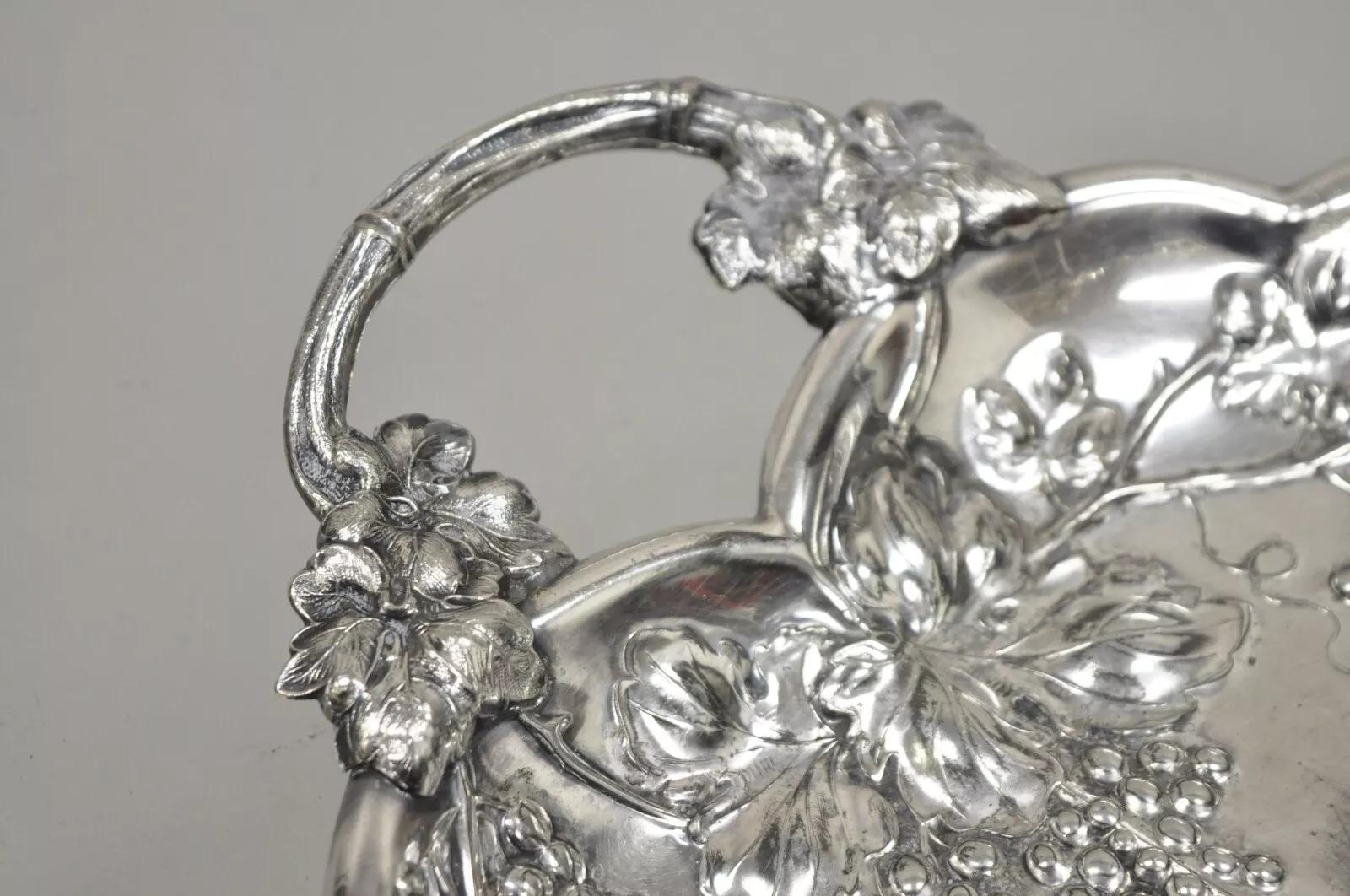 Recogemigas antiguo victoriano Forbes Silver Co Grapevine plateado Desconocido en venta