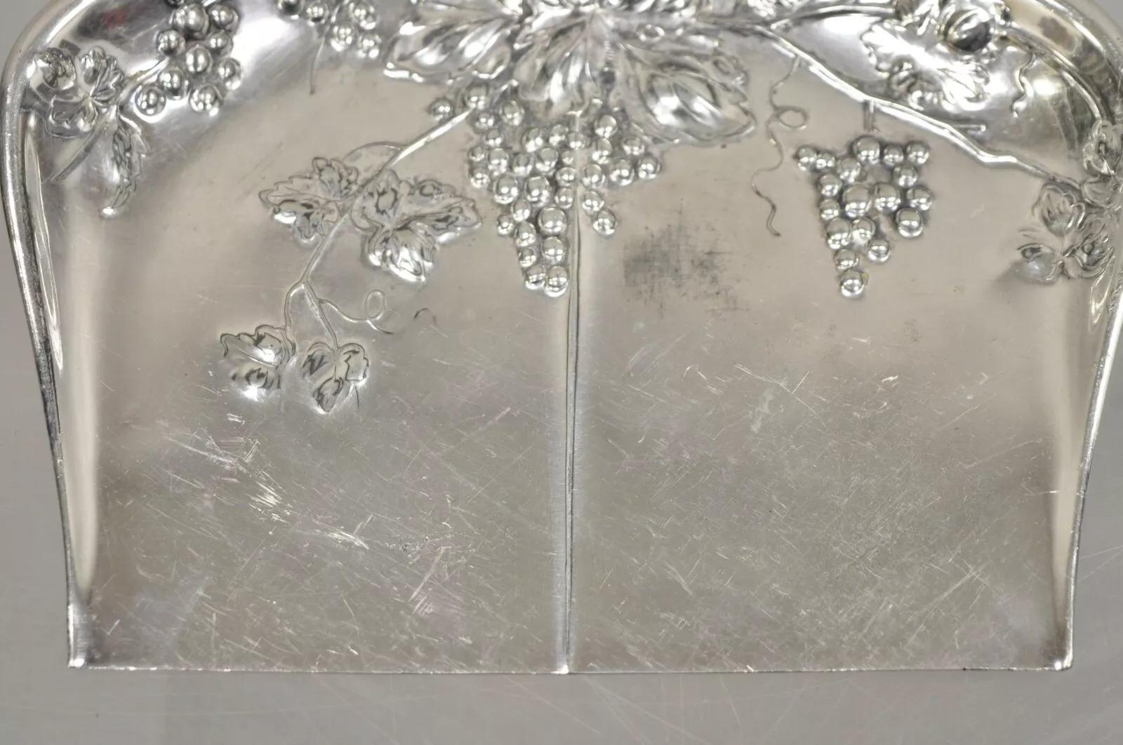 Recogemigas antiguo victoriano Forbes Silver Co Grapevine plateado Chapado en plata en venta