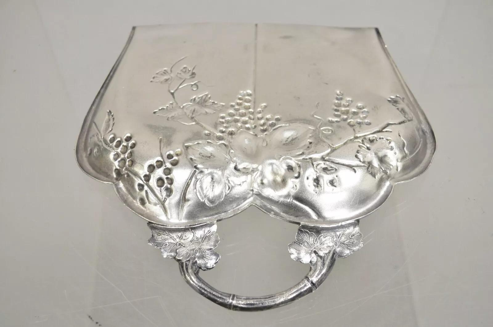 Recogemigas antiguo victoriano Forbes Silver Co Grapevine plateado en venta 1