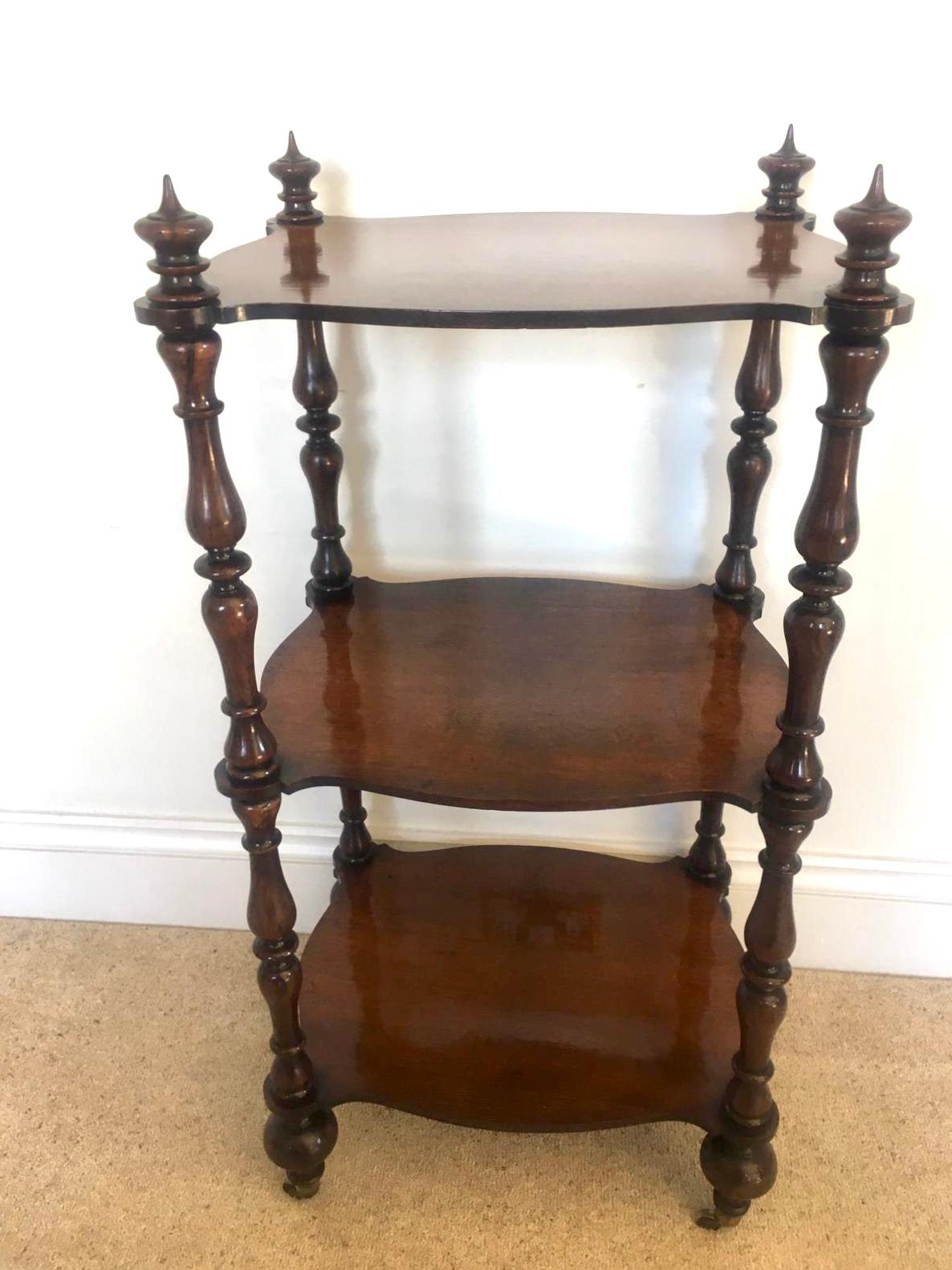 19th Century Antique Victorian Freestanding Rosewood Whatnot