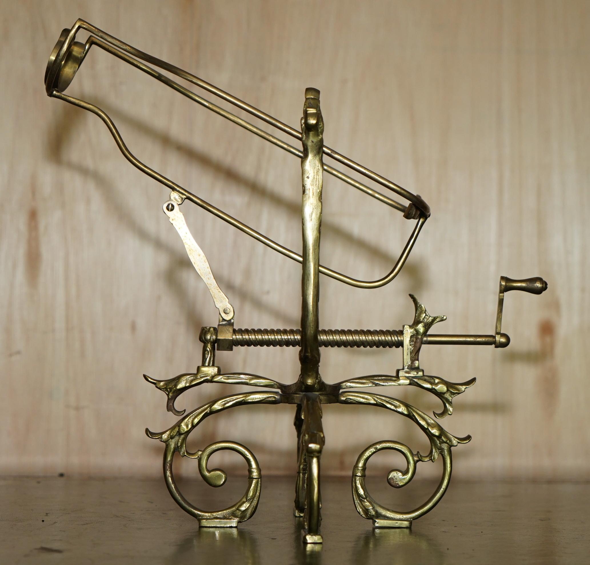 Late 19th Century ANTiQUE VICTORIAN FRENCH BRASS MECHANiCAL WINE POURER ADD A TOUCH OF CLASS! For Sale