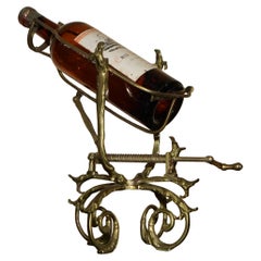ANTiQUE VICTORIAN FRENCH BRASS MECHANiCAL WINE POURER ADD A TOUCH OF CLASS!