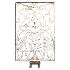 Antique Victorian French Country House Iron Garden Window Door Screen
