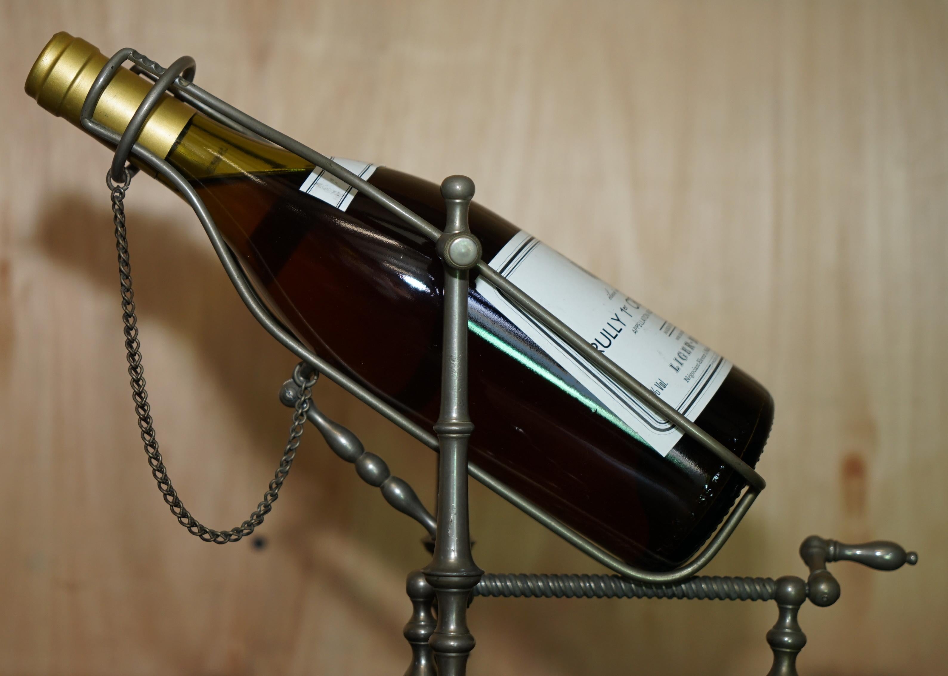 ANTIQUE ViCTORIAN FRENCH PEWTER MECHANICAL WINE POURER ADD A TOUCH OF CLASS! (Spätes 19. Jahrhundert) im Angebot