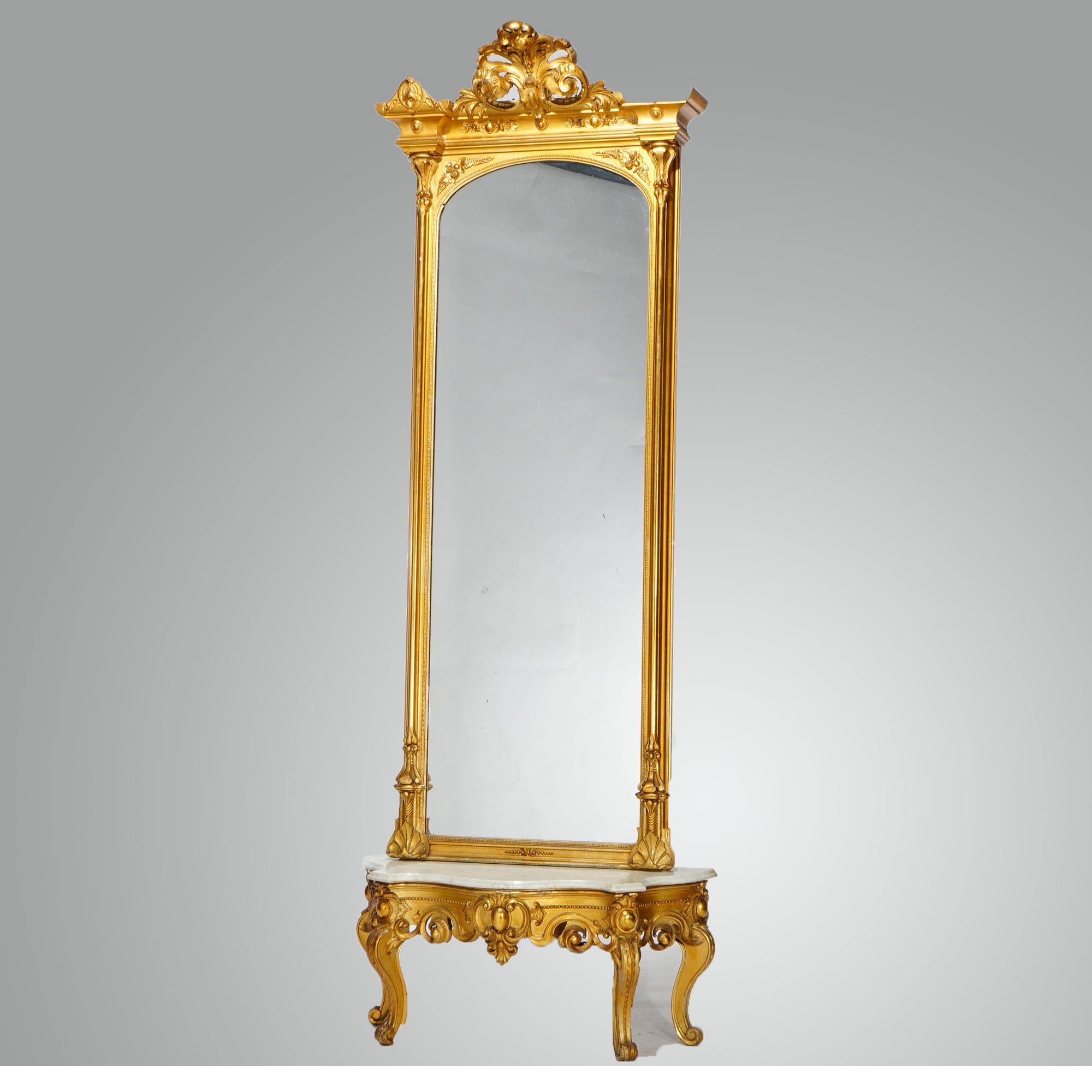 victorian pier mirror