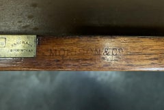 ANTICO SCRIVANIA VITTORIANA COMPLETAMENTE STAMPATA DI MORRIS & CO CIRCA 1880