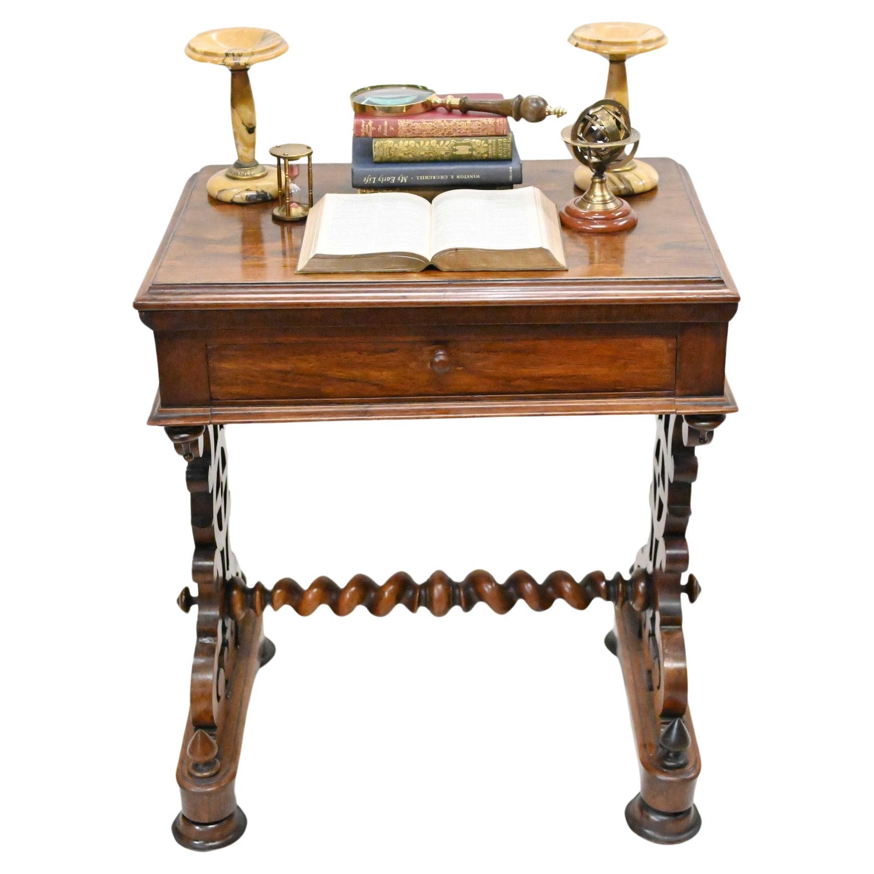 Antiker viktorianischer Spieltisch Chess Backgammon 1840 im Angebot