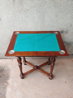 Antique Victorian Gaming Table for chess and card games, England 19th Century