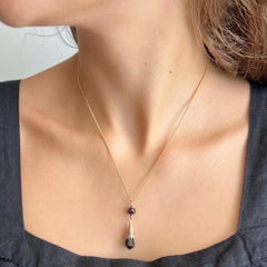 Antique Victorian Garnet and 14K Gold Pendant