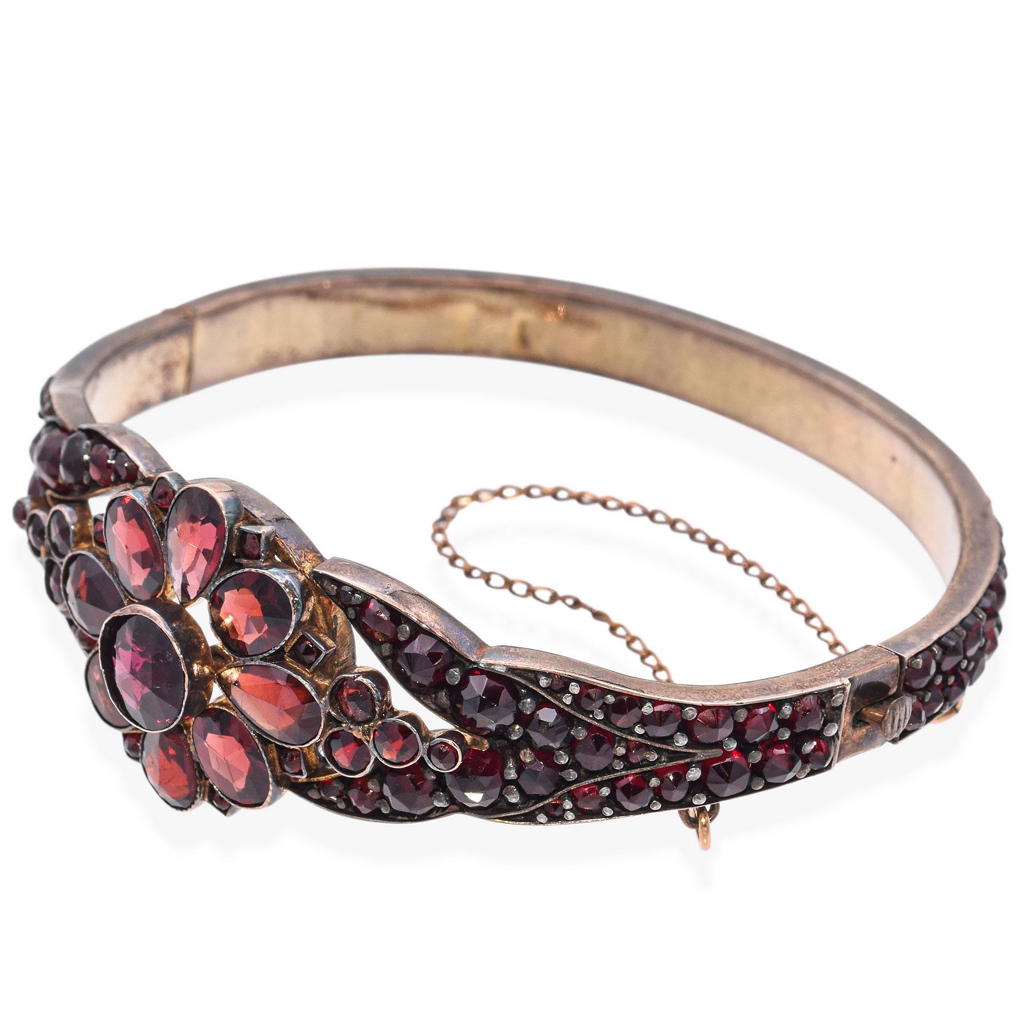 Bracelet jonc à charnière victorien ancien Pour femmes en vente
