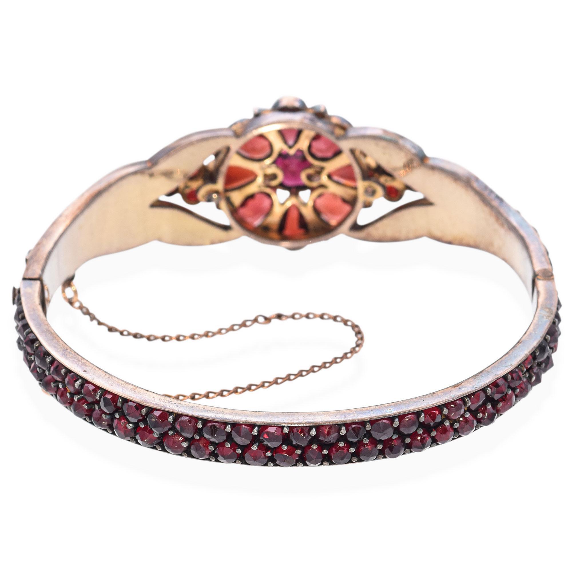 Bracelet jonc à charnière victorien ancien en vente 1