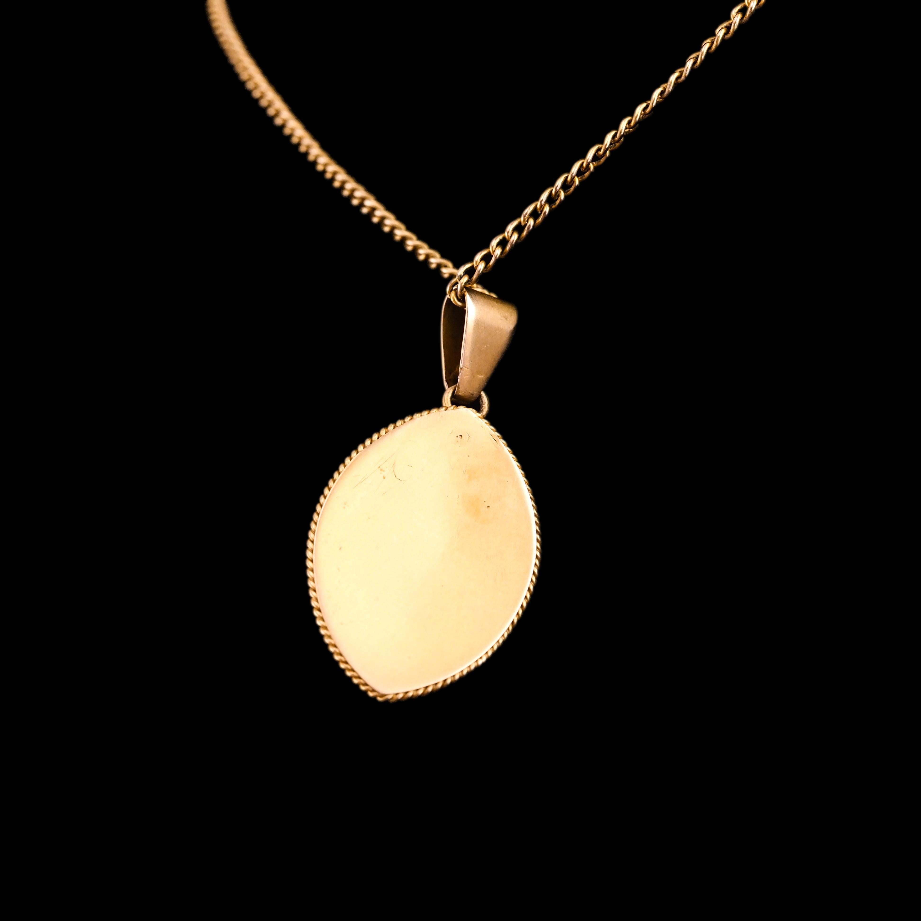 Antique Victorian Garnet & Pearl Pendant Necklace 14K Gold c.1880 For Sale 4