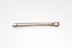 Antique Victorian Garnet Riding Crop Equestrian Horse Brooch