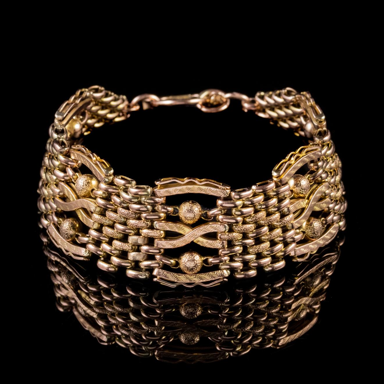 rose gold gate bracelet