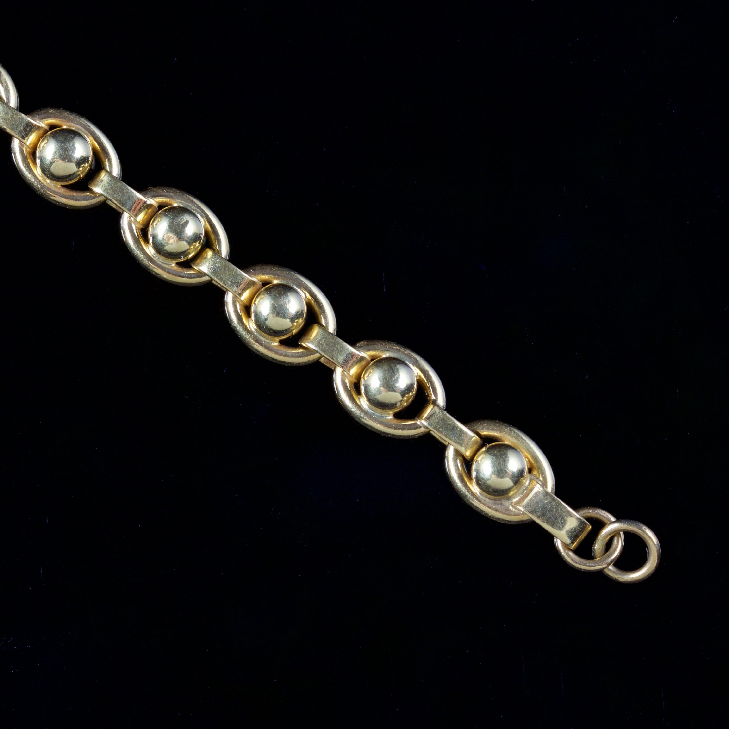 Antique Victorian Gemstone Bracelet 18 Carat Gold, circa 1880 4