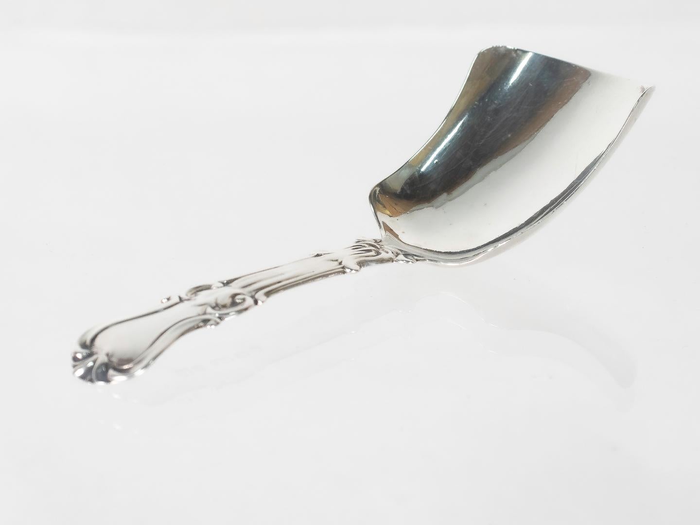 Antique Victorian George Unite Sterling Silver Tea Caddy Spoon, Birmingham 1840 For Sale 2