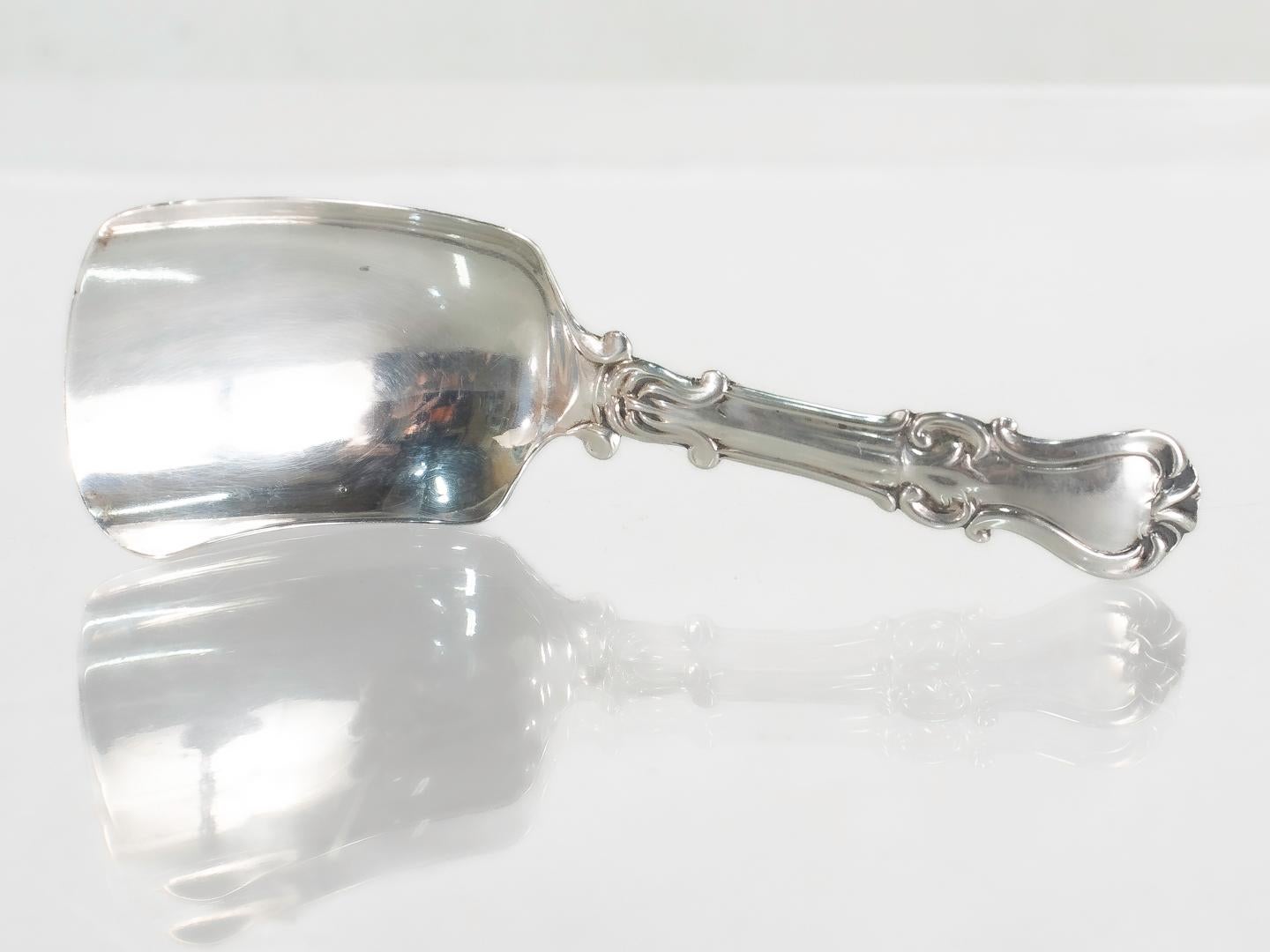Antique Victorian George Unite Sterling Silver Tea Caddy Spoon, Birmingham 1840 For Sale 3