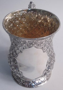 Antique Victorian Georgian Sterling Silver Cann, 1862