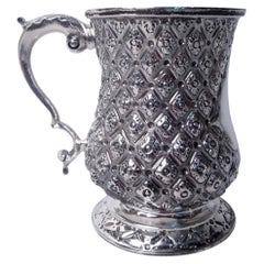 Antique Victorian Georgian Sterling Silver Cann, 1862