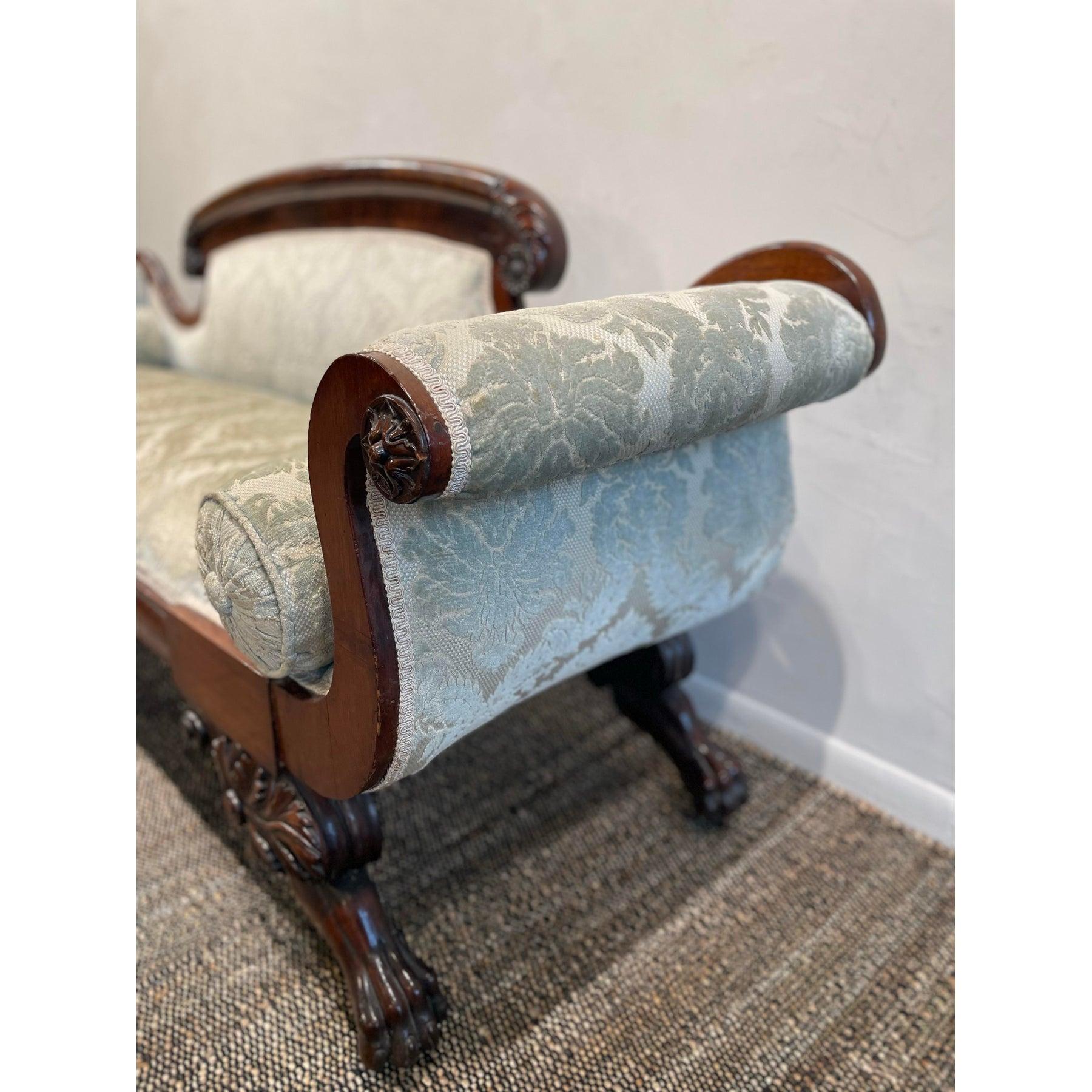 Antikes Mahagoni-Sofa im viktorianischen/georgianischen Stil im Angebot 2