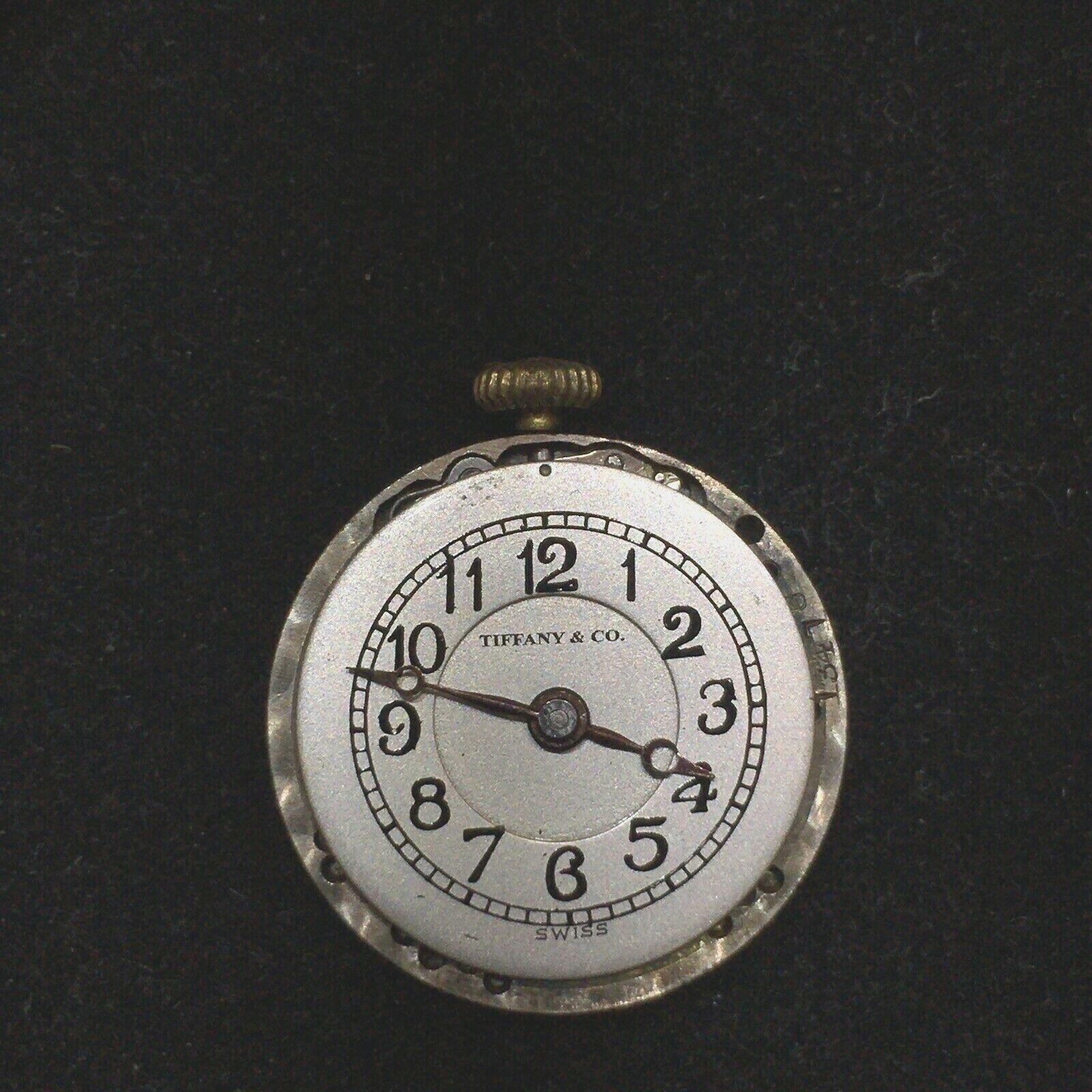 Antike viktorianische vergoldete Uhr von Tiffany &amp; Co. mit 14 Karat Anhänger, 1880er Jahre (Viktorianisch) im Angebot