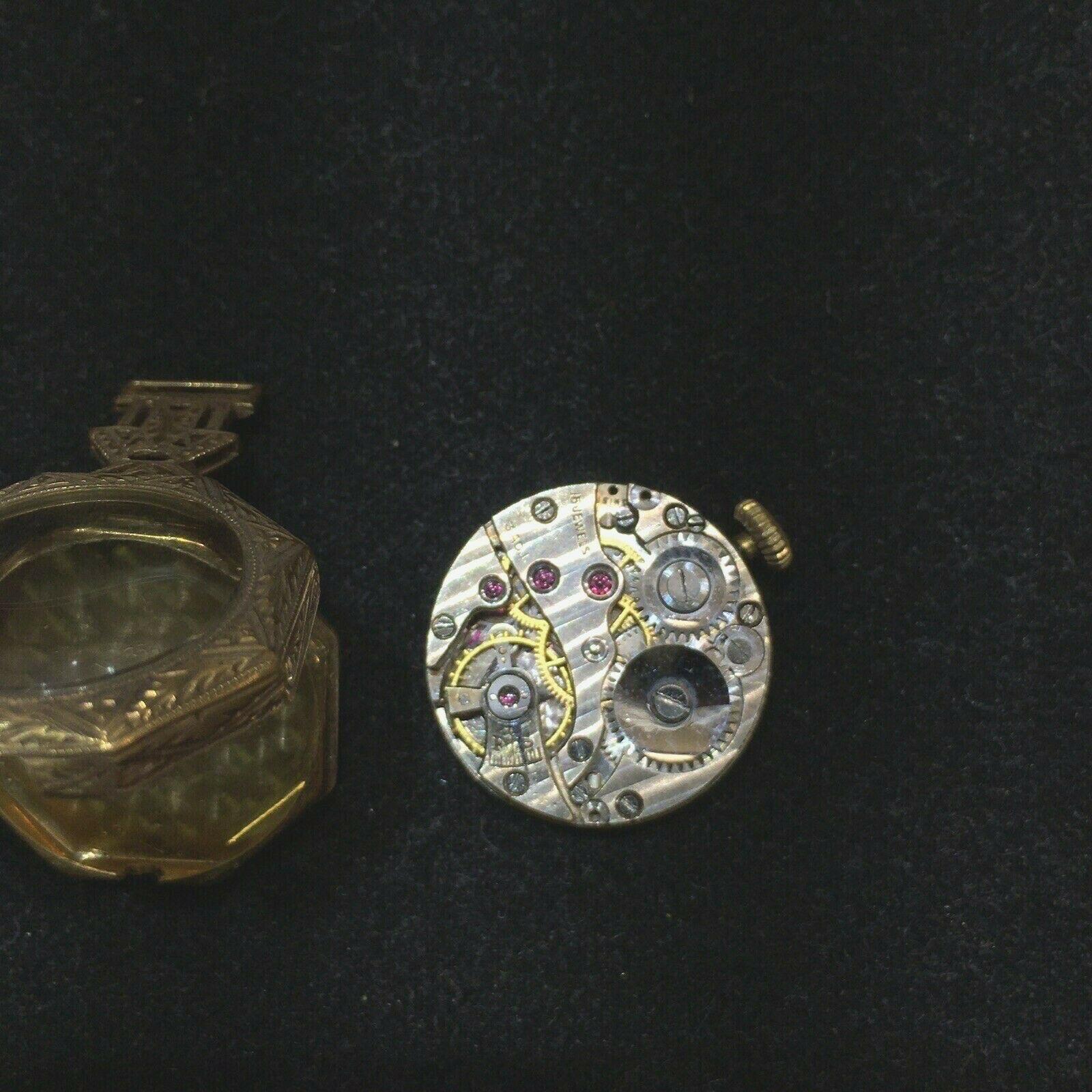 Antike viktorianische vergoldete Uhr von Tiffany &amp; Co. mit 14 Karat Anhänger, 1880er Jahre im Angebot 1