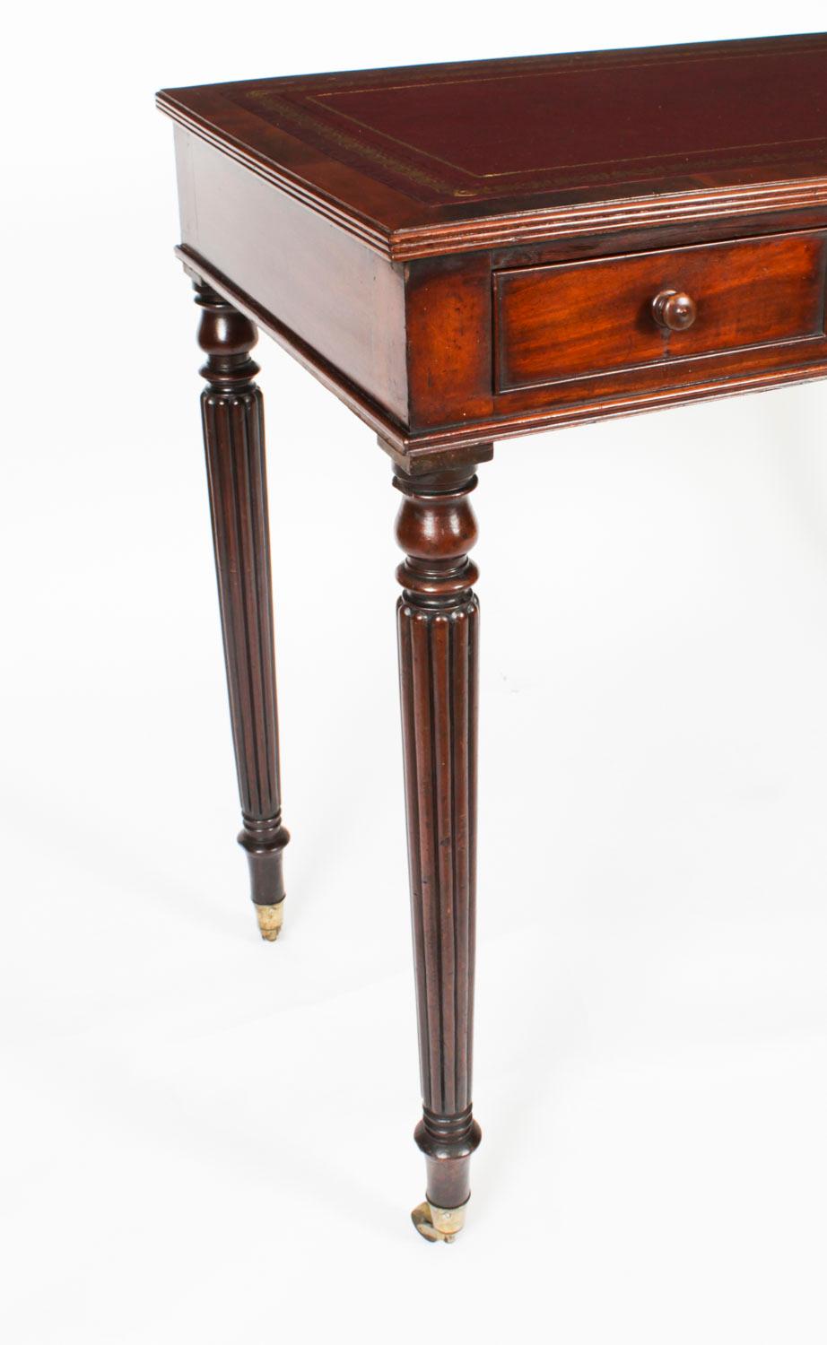 Antique Victorian Gillows Writing Table Desk 19th Century 9