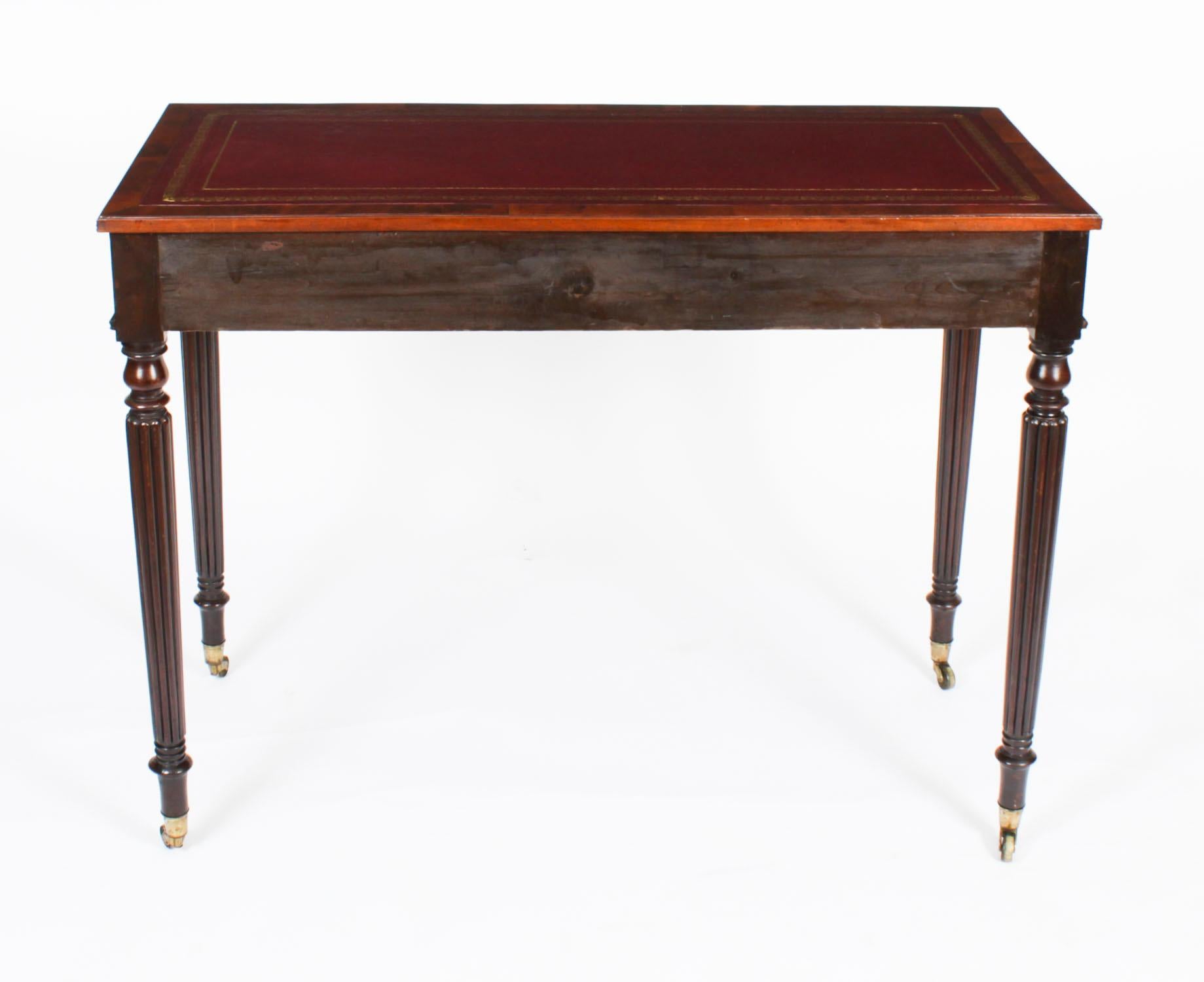 Antique Victorian Gillows Writing Table Desk 19th Century 13