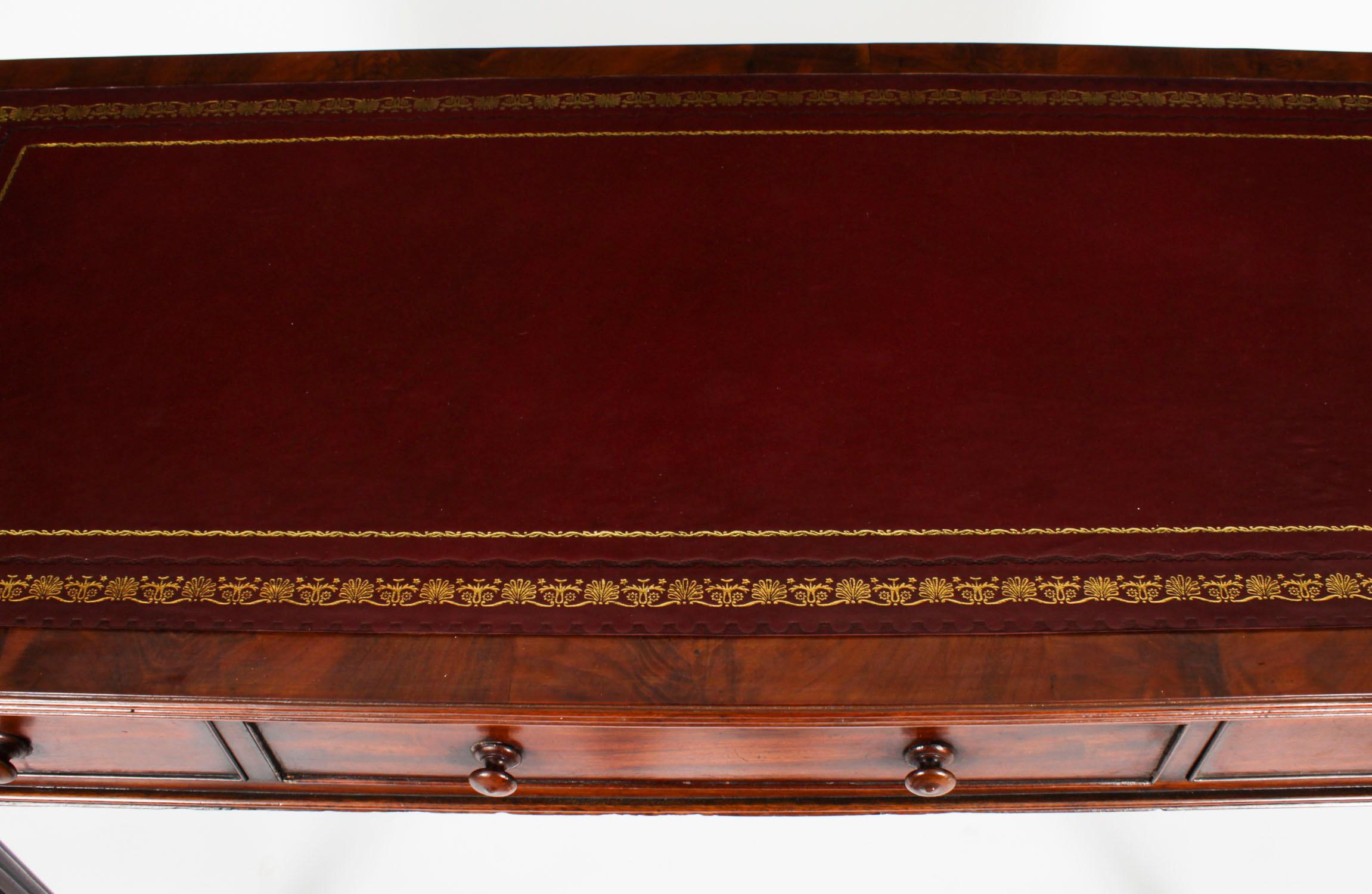 Antique Victorian Gillows Writing Table Desk 19th Century In Good Condition In London, GB