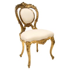 Antique Victorian Giltwood Side Chair