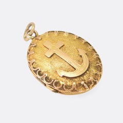 Antique Victorian Gold Anchor Locket