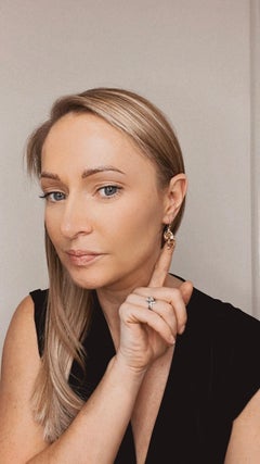 Antique Victorian Gold, Diamond & Pearl Drop Earrings