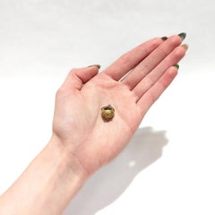 Antique Victorian Gold Filled & Onyx Intaglio Charm for a Charm Bracelet